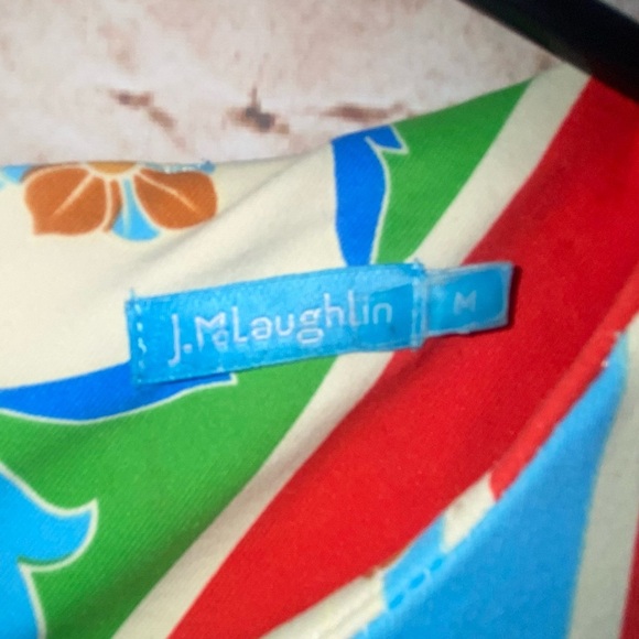 J. McLaughlin Colorblock Floral Catalina Cloth Sophia Sheath Dress Size Medium - Picture 5 of 5